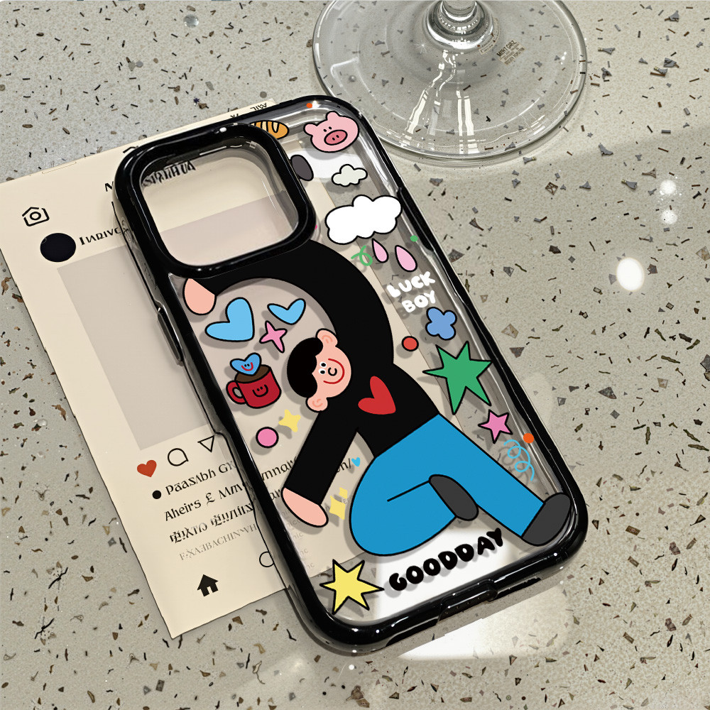 เคสโทรศัพท์ for iPhone 13 11 15 16 Pro Max Case iPhone 11 12 14 17 Pro Max 13 15 Pro 17 Air Acrylic 2 in 1 อะคริลิค ราคา ถูกที่สุด ดีลบีเคเค แกลเลอรีภาพที่ 6