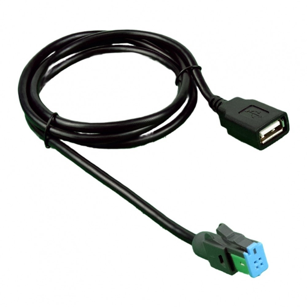 สาย USB สําหรับวิทยุติดรถยนต์ Nissan 4 พินเป็น USB พลาสติกและการก่อสร้างโลหะ