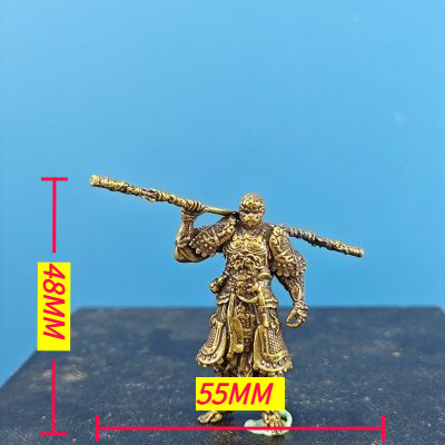 Golden Bronze Model of Great Saint Sun Wukong - ของเล่นสร้างสรรค์สําหรับตกแต่งตู้ปลาและของจิ๋ว