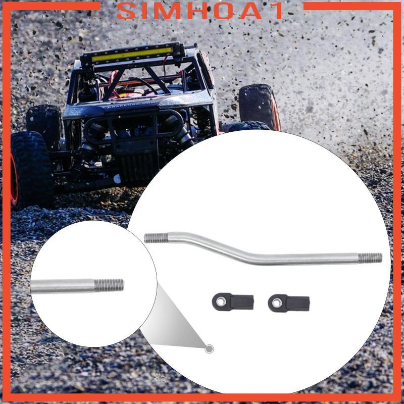 [Simhoa1] คันเบ็ด, สแตนเลส Rod Link Link Link สําหรับ SCX10 II 90046 1/10 ยานพาหนะ Crawler DIY อุปกร