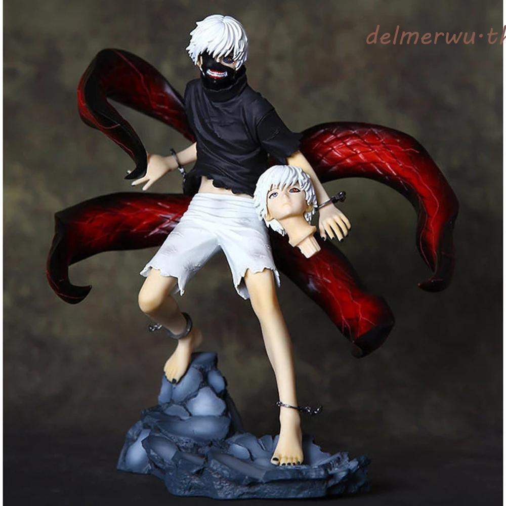 DELMERWU Ken Kaneki รูปของสะสมตกแต่งของขวัญ 2 หัว Action Figure