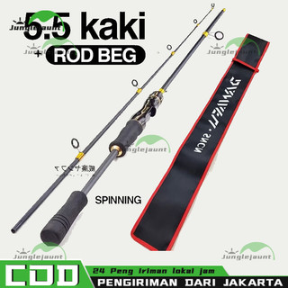 Ready Stock DAIWA Ultralight Baitcasting Rod Medium Joran Pancing Carbon Lure M Power Fishing Rod Spinning Rod Shrimp Rod bc Rod