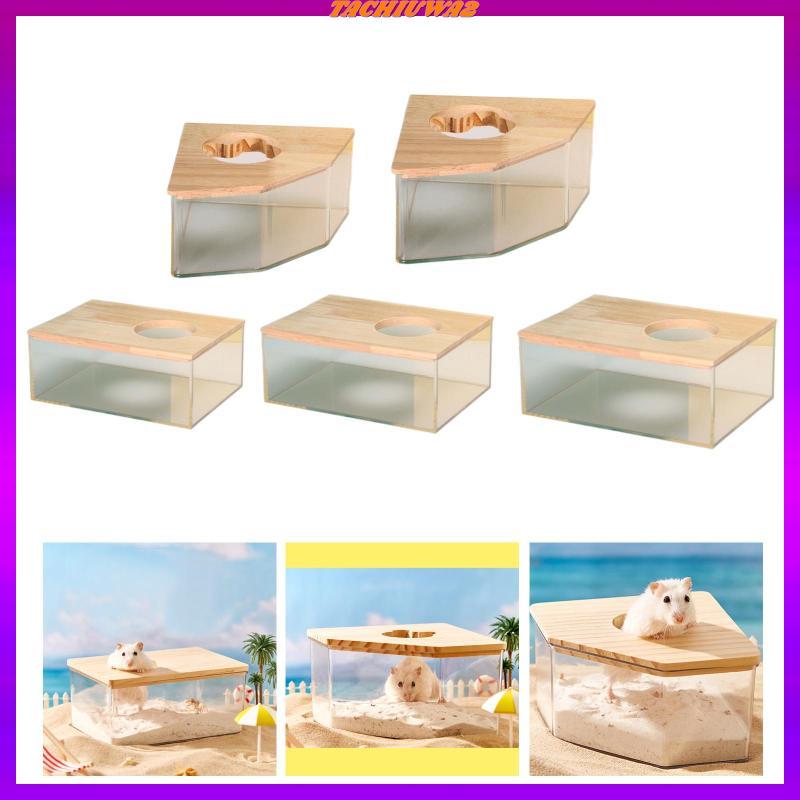 [Tachiuwa2] Hamster Bathhouse, Hamster Toilet, Hamster Sand Bath Box for Gerbils, Small Animals