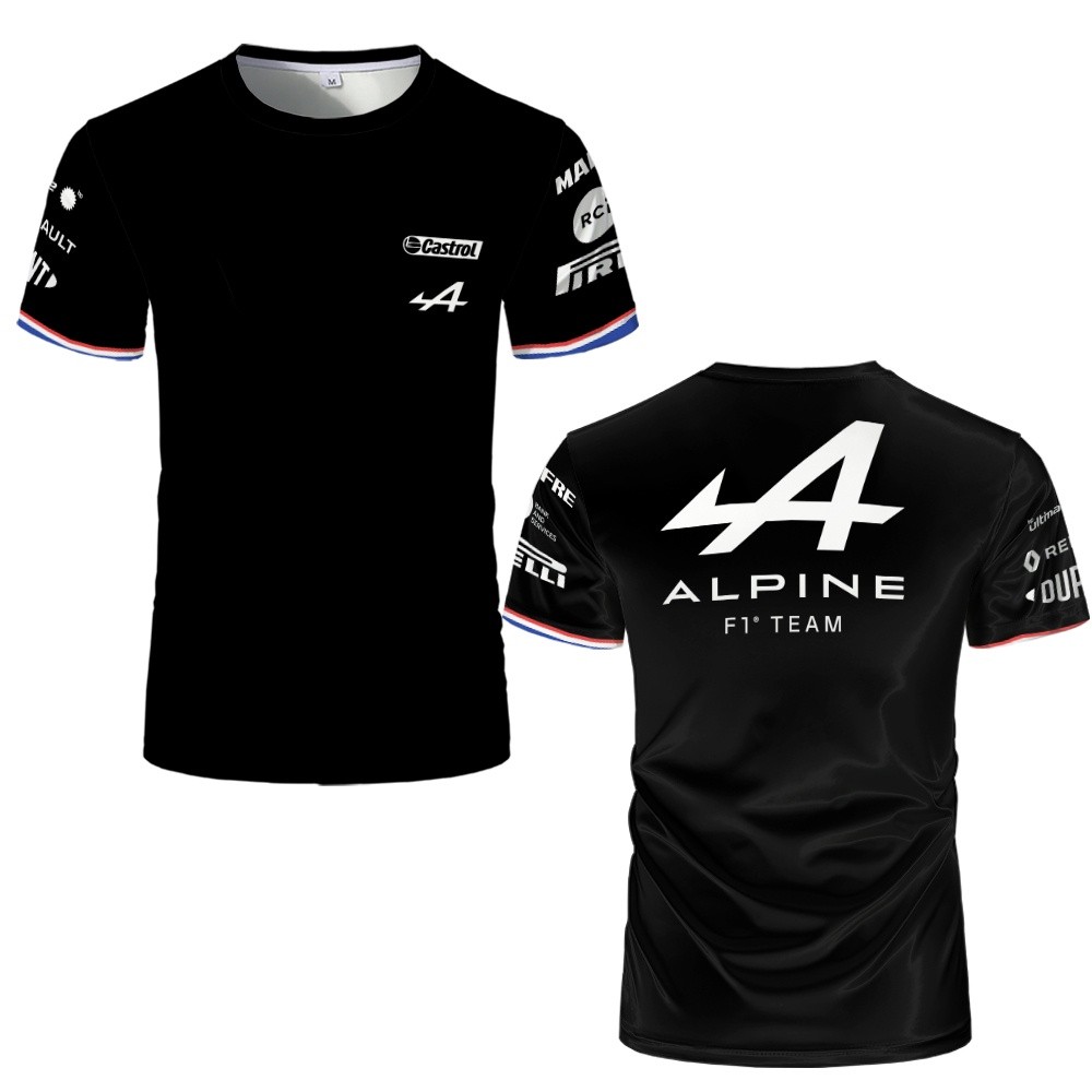 F1 Alpine เสื้อยืดสูตร One Motorsport Alonso ทีม Motorsport 3D พิมพ์ผู้ชายผู้หญิง O-คอเสื้อยืดเด็กเส