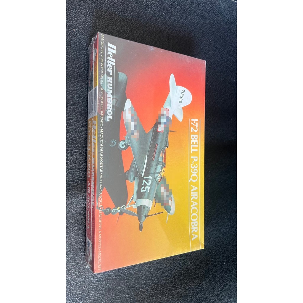 Heller Humbrol 1/72 Bell P-39Q Airacobra War Peas Chicken Model with Original Display Box.Body Grey 