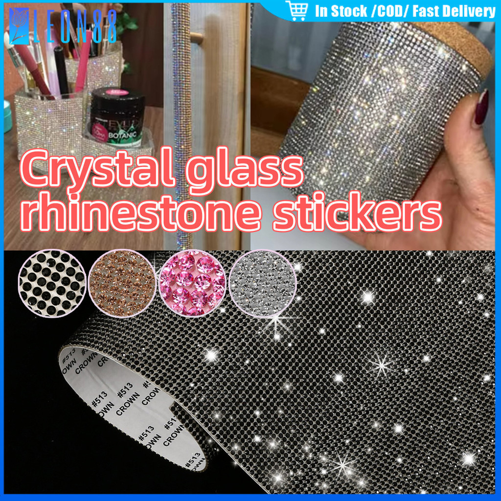ของมาใหม่！คริสตัลเพชร 2mm.สติ๊กเกอร์คริสตัลอัญมณี Diy ขนาด12*20CM คริสตัลเพชรตกแต่ง งานฝีมือรถยนต์แท็บเล็ต