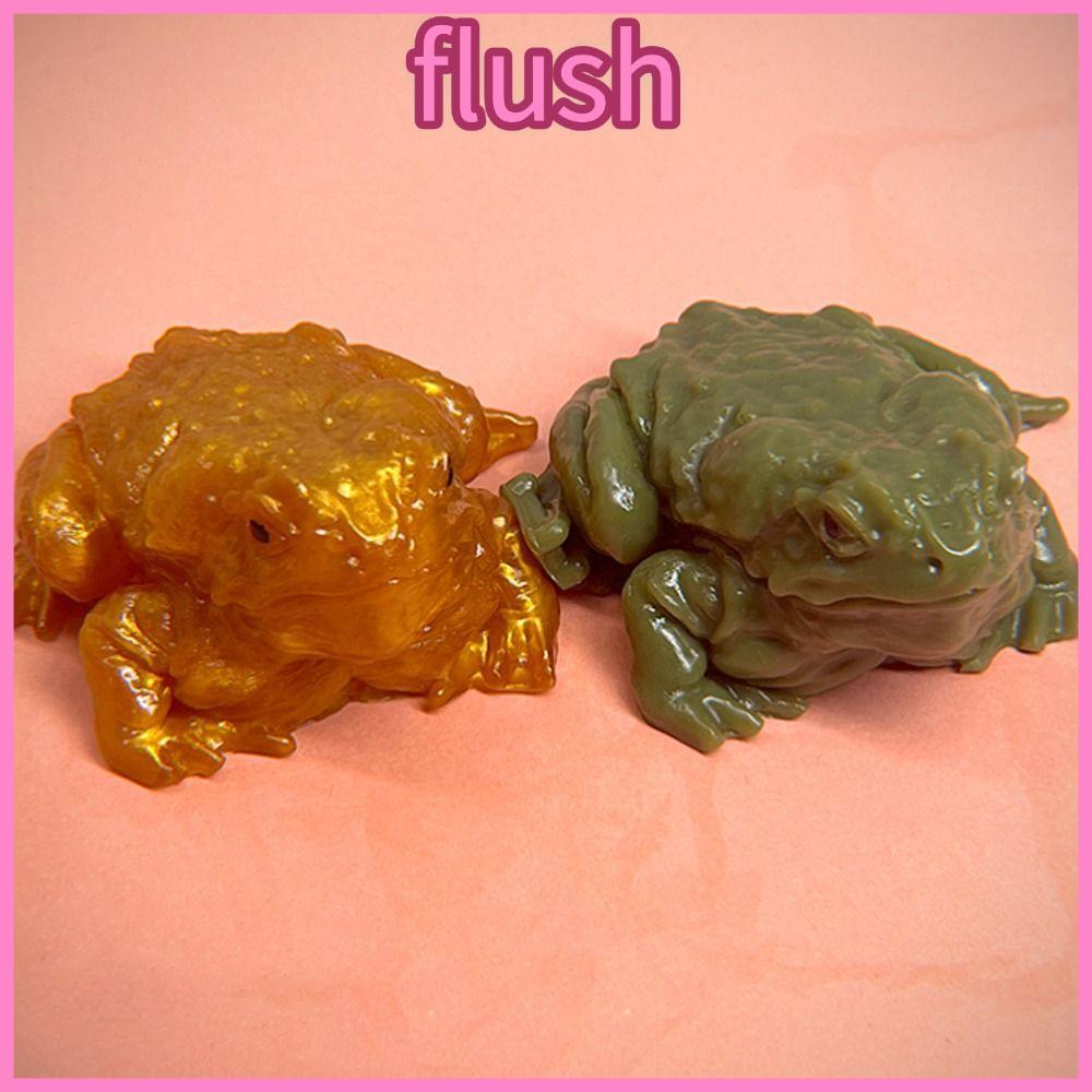 FLUSH กบบีบ ของเล่นบีบอัดคลายเครียดนุ่มเหนียว ของเล่นตลก ของเล่นหากิน