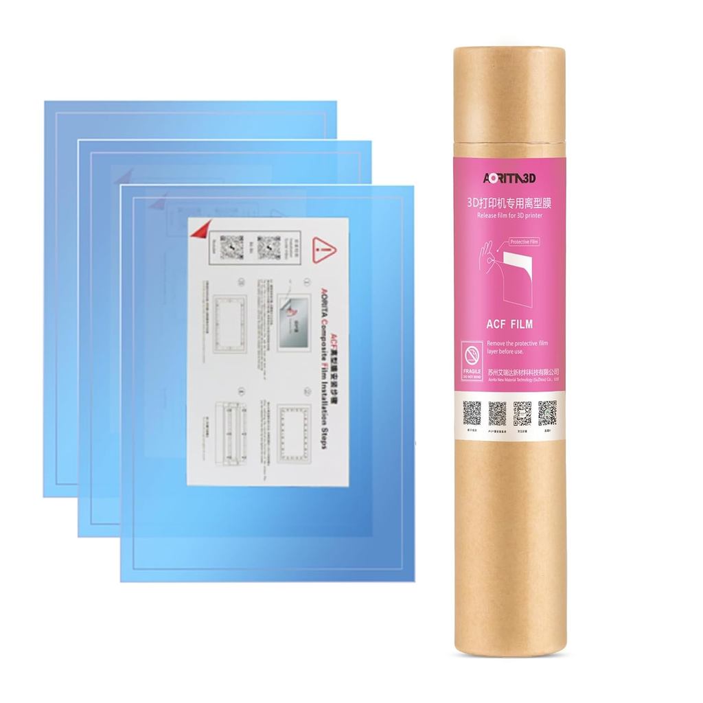 3 ชิ้นติดตั้งง่าย ACF ฟิล์ม 290 * 210 * 0.3 มม.ความเร็วสูง Release ฟิล์มสําหรับ Phrozen Mighty 4 K,E