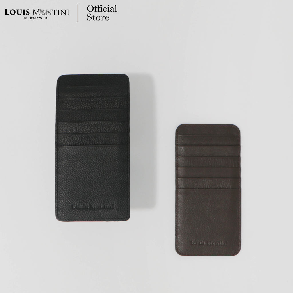 Louis Montini Cowhide Credit Card Holder กระเป๋าเก็บบัตร หนังวัวแท้ กระเป๋าใส่บัตรเครดิต WK43