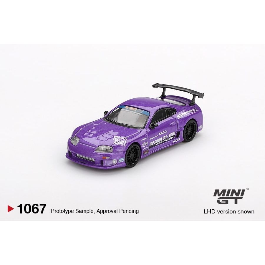 MINI GT No.1067 Toyota Supra (A80) Top Secret GT-300 Top Secret Purple MGT01067