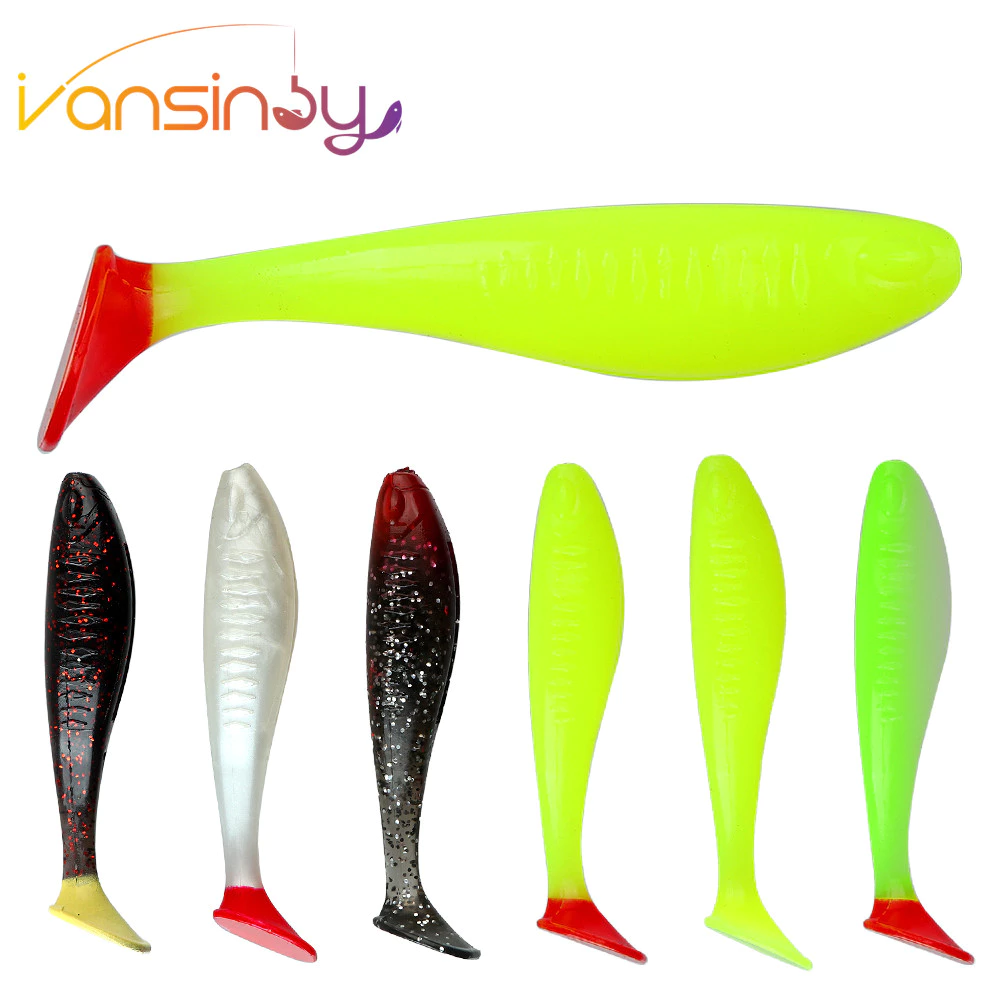 ชุดตกปลา Soft Lure 7 ซม./9 ซม./13 ซม.T-tail Lure เหยื่ออ่อนเหยื่อตกปลา