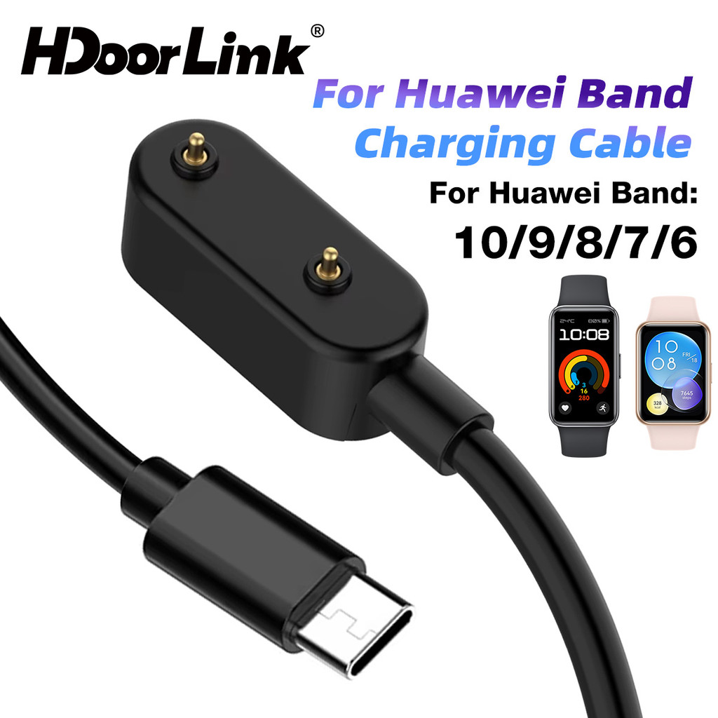 HdoorLink แท่นชาร์จ USB สําหรับ Huawei Watch Fit 3/ Fit 2/Honor band 9 7 6 /Huawei Band 9 8 7 6Pro 6 สายสมาร์ทวอทช์ Fast Power Adapter