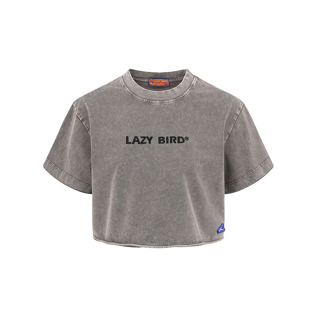 เสื้อยืด LAZY BIRD LAZY CROP