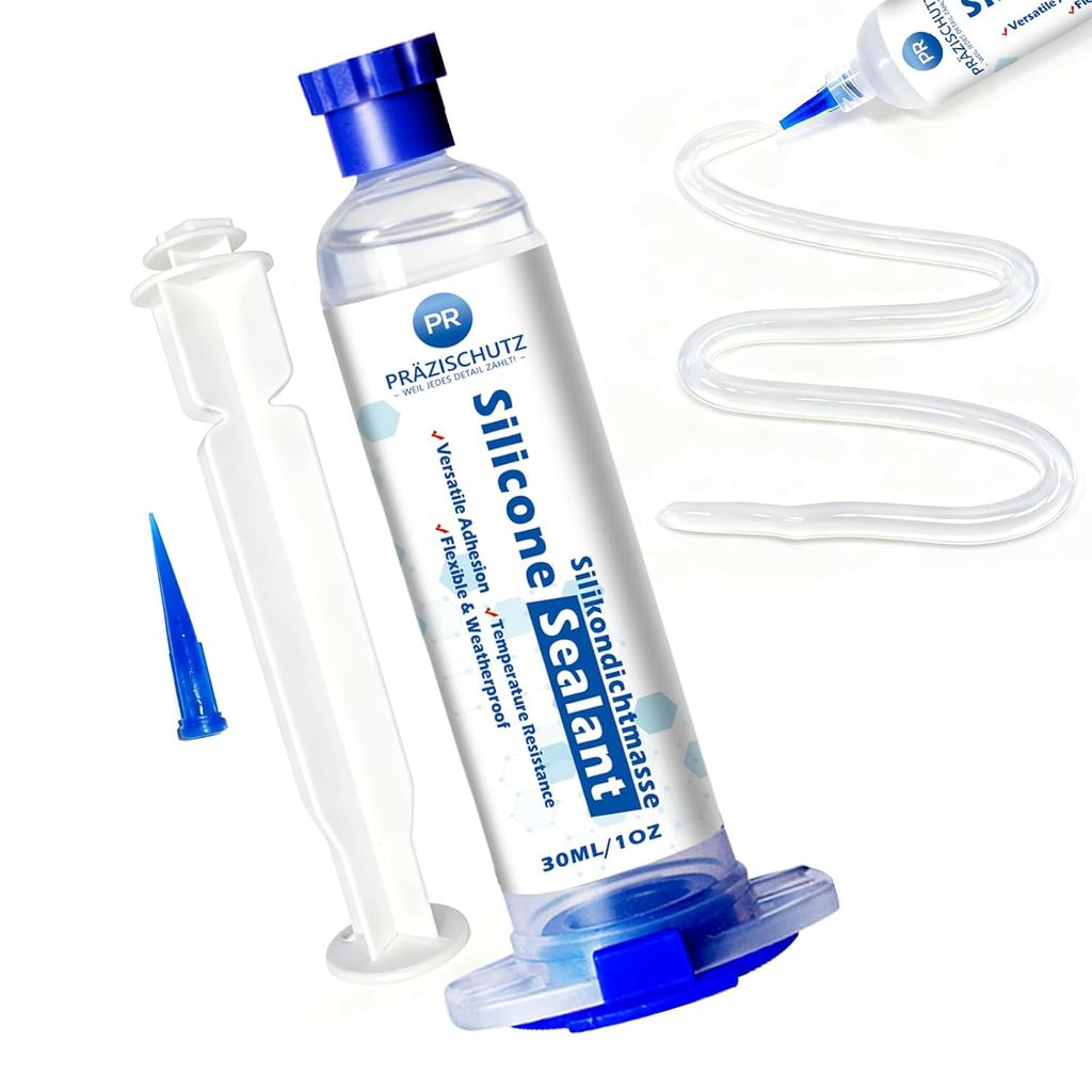 RTV Silicone Adhesive Sealant - High Temperature & Waterproof Caulking for Home, Auto, & Crafts - Cr