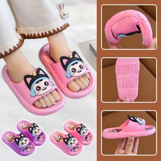 FortuneKey Girls' พีวีซีรองเท้าแตะลายการ์ตูนน่ารักสำหรับเด็ก…