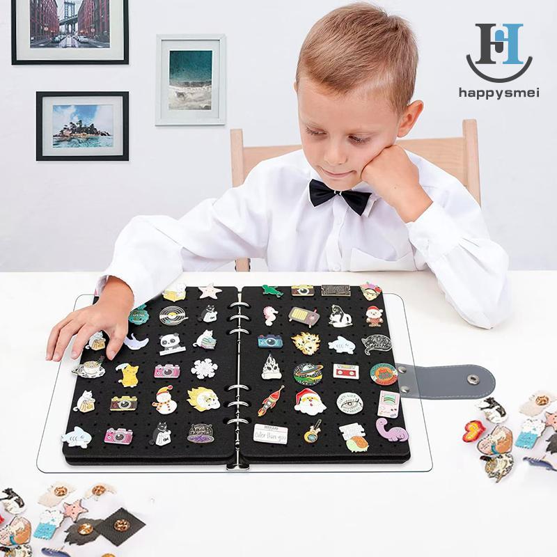 [GA] Felt Pin เข็มกลัดสมุดเก็บจอแสดงผล DIY Badge Charms Organizer Booklet ป้ายโลหะหน้าอกของที่ระลึกอัลบั้ม Pin Badges Collection [TH]