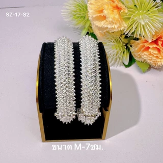 กำไลข้อมือลายพิกุล เครื่องประดับไทย สีทองหรู ใส่ออกงานได้ทุกโอกาส