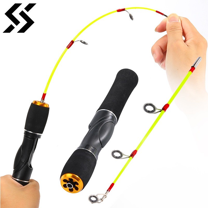 Sougayilang Ultralight Winter Shrimp Fishing Rods Portable Mini Winter Fishing Rod Spinning Casting 