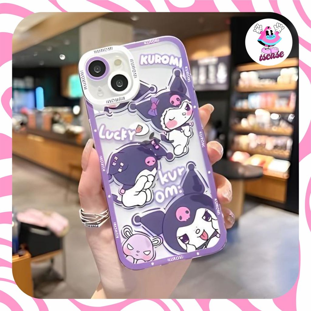 UNGU สีม่วง CARTOON ANGEL EYE PRINTING กรณี vivo y19s y29 v40 y100 y81 y53 v15 v5 t1 z1 v30 pro y36 