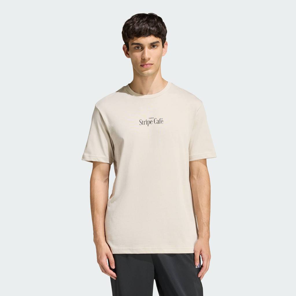 adidas Lifestyle COFFEE CAFE DONUT BOX GRAPHIC T-SHIRT Men Beige KB2501