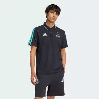 adidas Motorsport เสื้อโปโล MERCEDES - AMG PETRONAS FORMULA 1 TEAM DNA ผู้ชาย สีดำ KE8165
