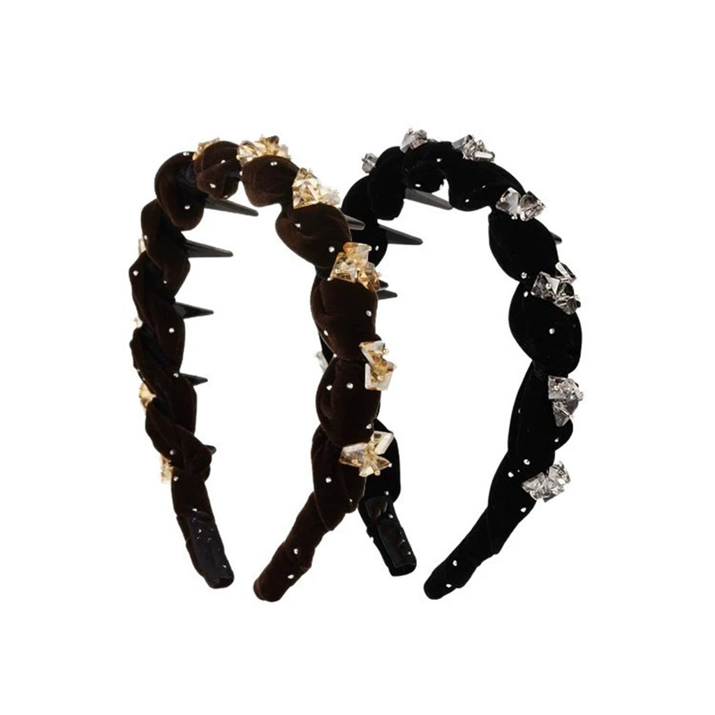 เฟซี่ FFX คาดผมเรียบร้อยประดับเพชรสังเคราะห์ พร้อมเทคโนโลยีกันลื่น