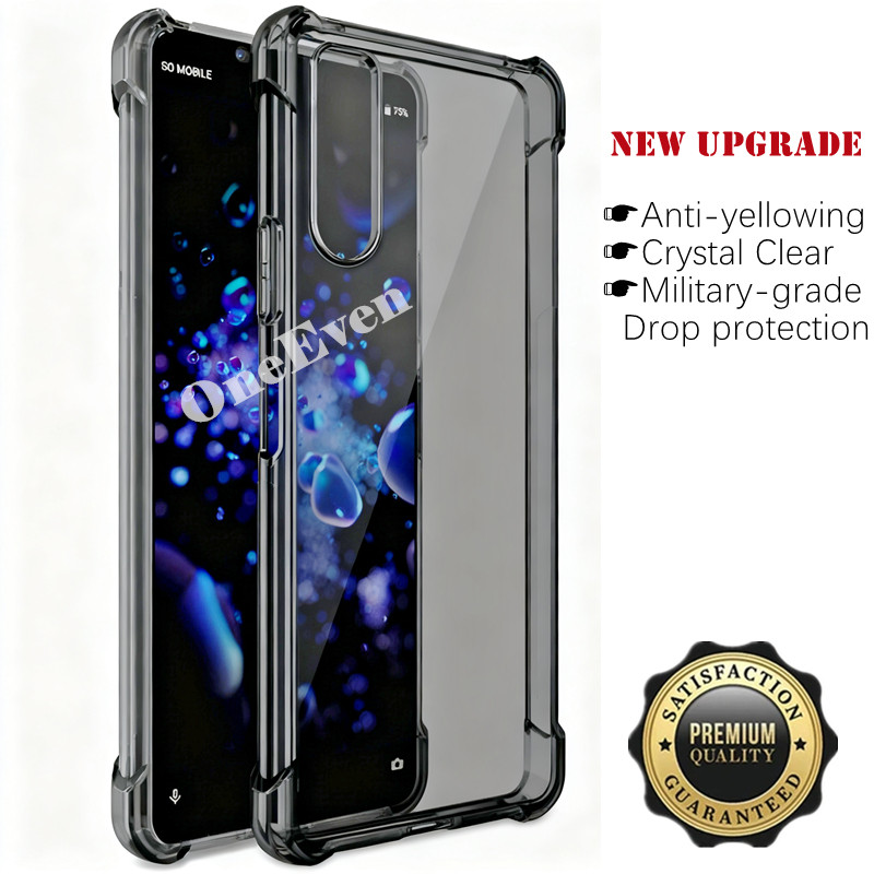 สําหรับ Sony Xperia 1 II III IV V VI VII Slim โปร่งแสงซิลิโคนนุ่ม Jelly Case พร้อมสี่มุมเสริมฝาครอบโปร่งใส