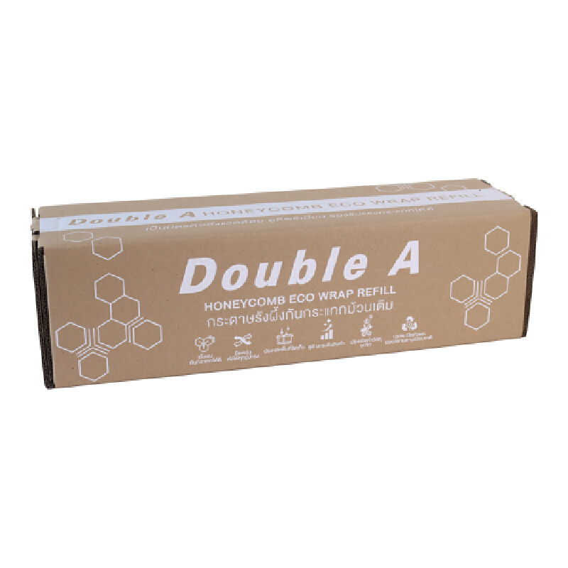 กระดาษรังผึ้งกันกระแทก รีฟิล Double A สีคราฟท์