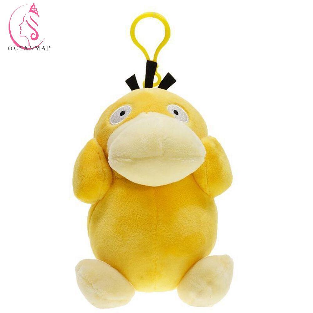 OCEANMAP Pokemon Psyduck จี้บุคลิกภาพน่ารักรถแหวนเครื่องประดับอะนิเมะตุ๊กตา Psyduck พวงกุญแจออกแบบกา