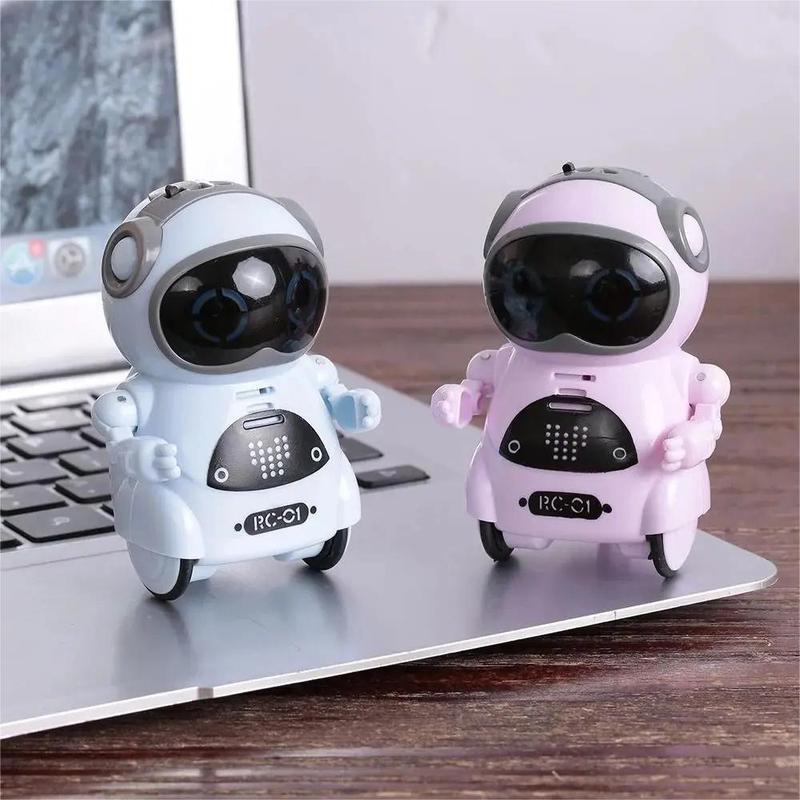 Pocket Emo Robot Talking Interactive Dialogue Voice Recognition Record ร้องเพลงเต้นรําเล่าเรื่อง Min