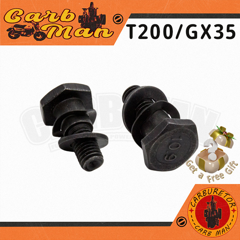 【ราคาส่ง】2ชิ้น/1ชุด GX35-28 น็อต คลัช GX35 TL43 430 328 T200 ชุดน็อตพร้อมแหวนสปริง เครื่องพ่นยา เครื