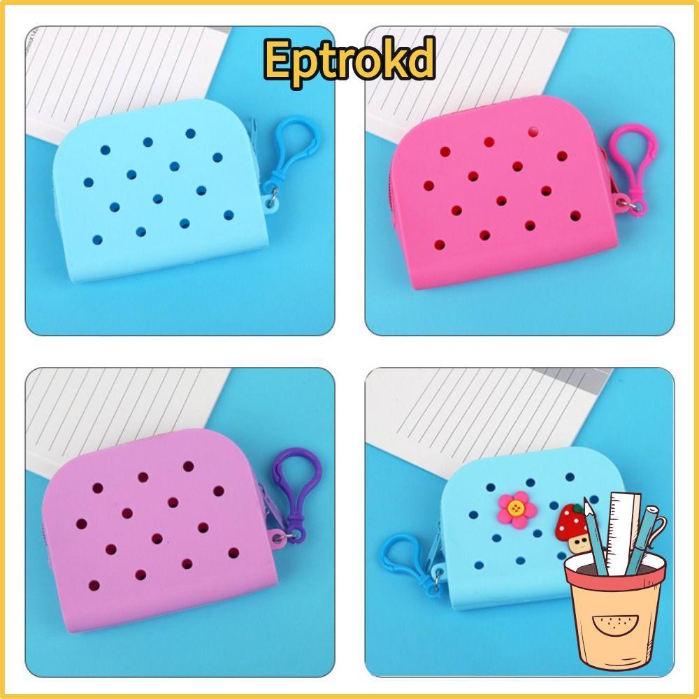 กระเป๋าใส่บัตรและเหรียญซิลิโคน แบบมีซิปสำหรับ Etoro และการใช้งานทุกวัน