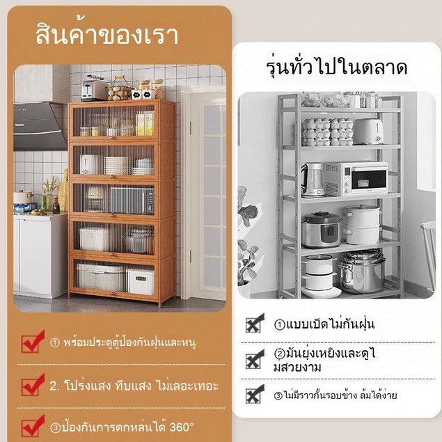 ตู้ข้างครัวสไตล์นอร์ดิก ตู้ไวน์มินิมอล ตู้ชาและตู้เก็บของ thumbnail 8