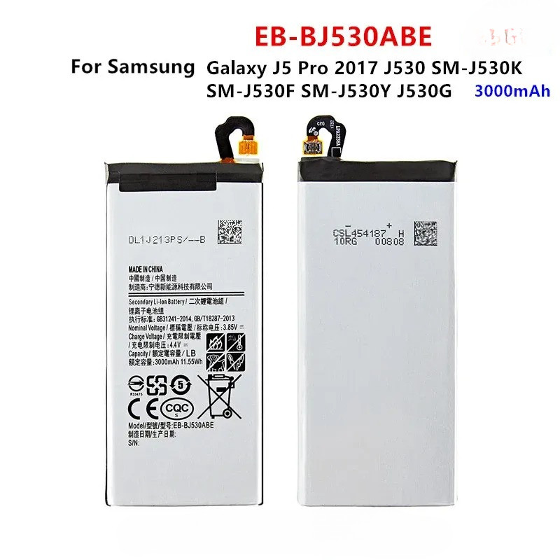 Brand New EB-BJ530ABE 3000mAh Battery for Samsung Galaxy J5 Pro 2017 J530 SM-J530K SM-J530F SM-J530Y