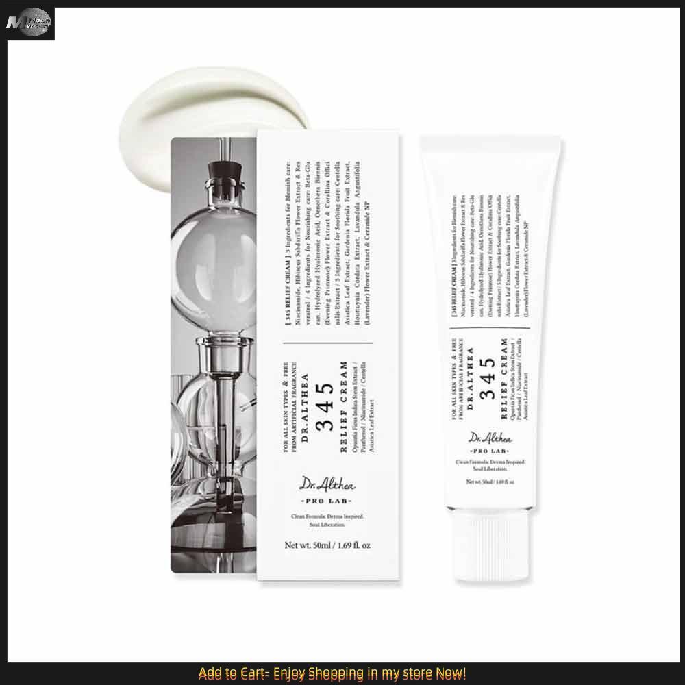 Dr.Althea 345 Relief Cream - Korean Face moisturizer, acne care Anti oxygen face cream