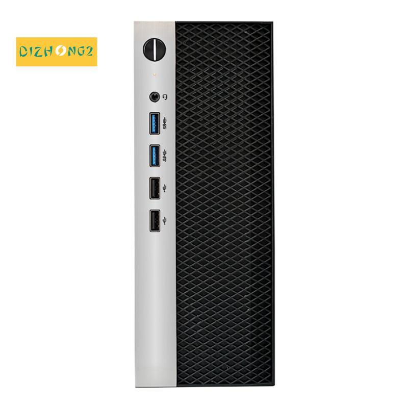 [dizhong2] เคสคอมพิวเตอร์ Mini ITX แชสซี HTPC พร้อม 4XUSB รองรับ PSU 1U เข้ากันได้กับเมนบอร์ด MINI-I