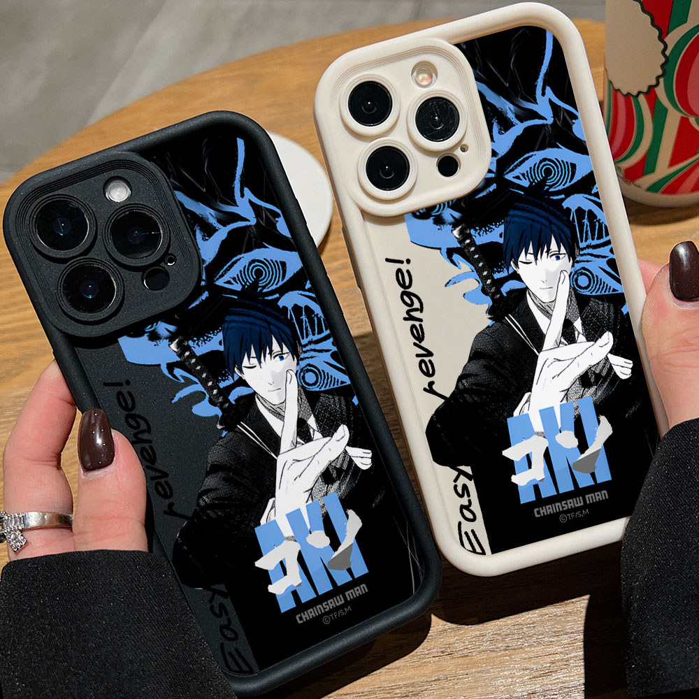 Anime Chainsaw Man Hayawa Aki Casing สําหรับ Samsung Galaxy S25 S24 S23 S22 S21 Ultra S20 FE Plus M54 Note20 5G Soft Cases TPU Cover - รูปที่ 2