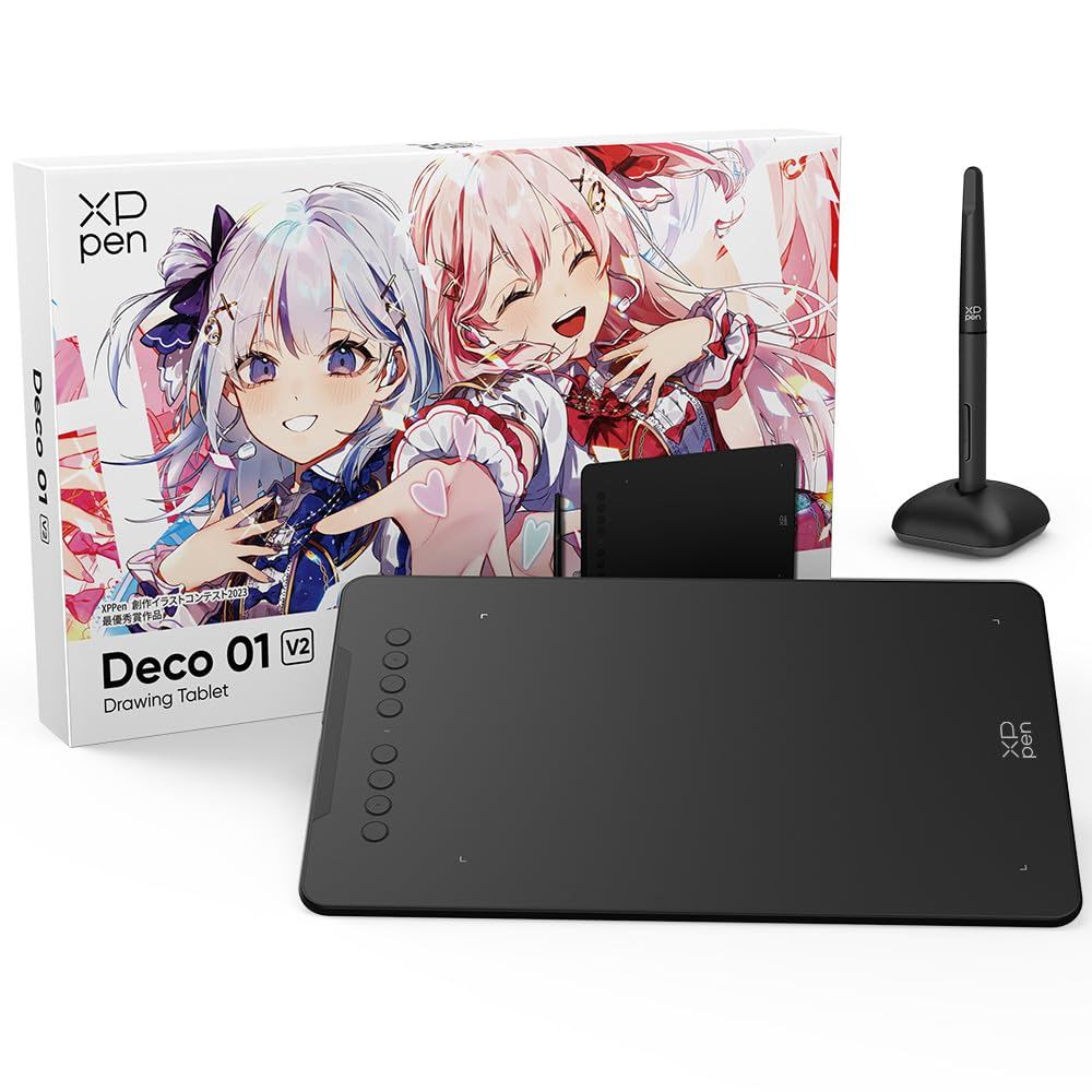 XPPen Pen Tablet Deco Series Board Tab Smartphone Compatible Drawing Paint Software Included Illustr