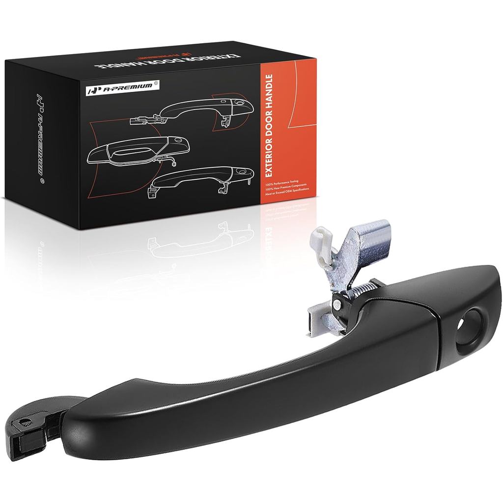 A-Premium มือจับประตูด้านนอกด้านหน้าซ้ายพร้อมรูกุญแจเข้ากันได้กับ Chrysler 300 2005-2010 & Dodge Mag