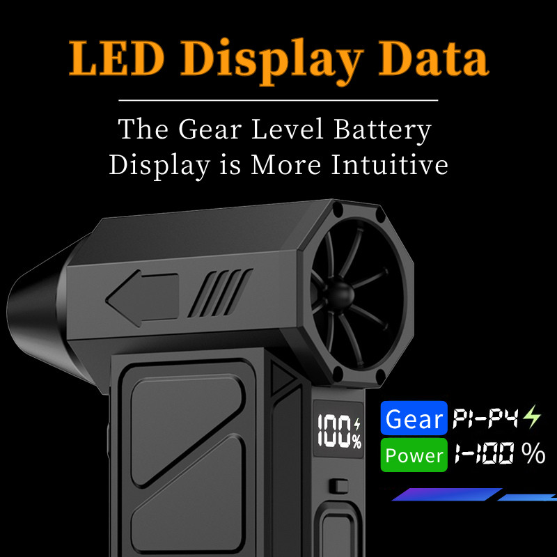 พัดลมเทอร์โบเจ็ท 8000mAh JET FAN เครื่องเป่าลมไฟฟ้า 180000RPM แบบพกพา ความเร็วสูง ใช้งานสะดวก ราคา ถูกที่สุด ดีลบีเคเค แกลเลอรีภาพที่ 3