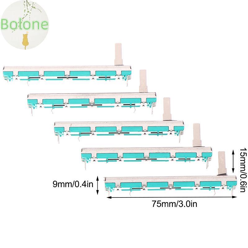 Bolone 5 ชิ้น 75 MM Double B10K B10KX2 Behringer Pot Mixer Fader VN