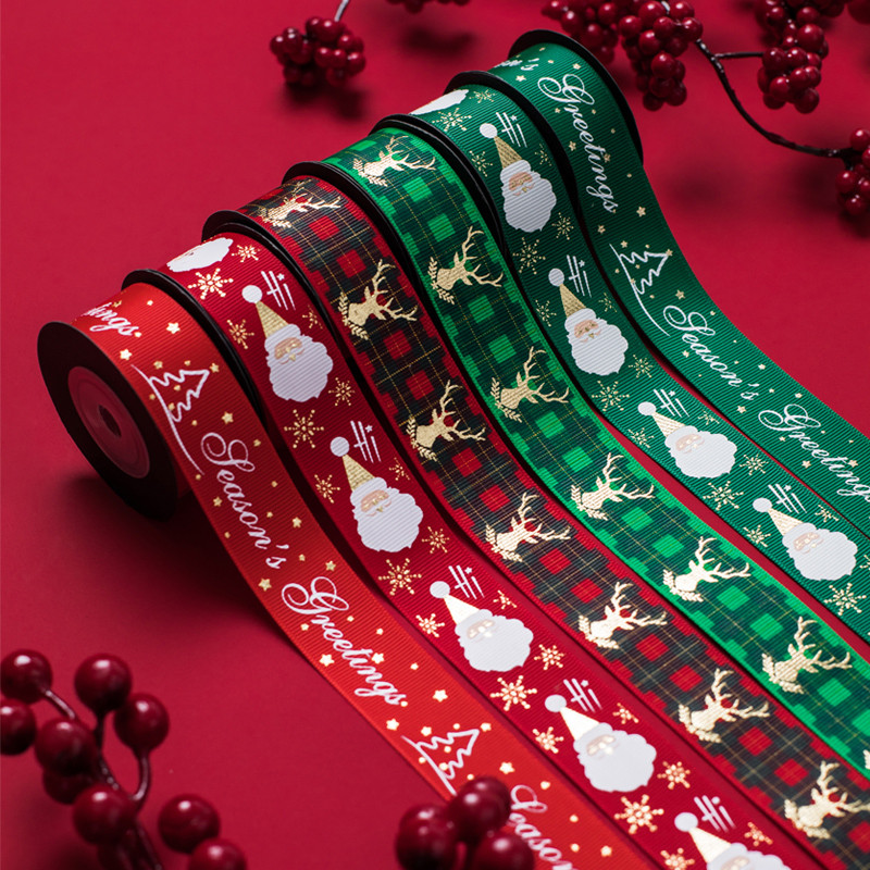 ริบบิ้น ของขวัญคริสต์มาสปีใหม่ปิดทองริบบิ้นคริสต์มาสอีฟกล่องของขวัญบรรจุภัณฑ์ริบบิ้นริบบิ้นวันเกิดปี