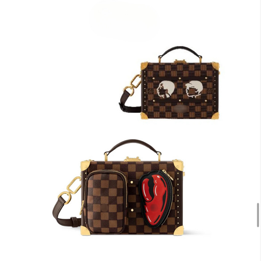 Pre order ราคา11600 Lou1s N40765 TRUNK กระเป๋าถือ กระเป๋าสะพายข้าง หนังแท้ Size22CM