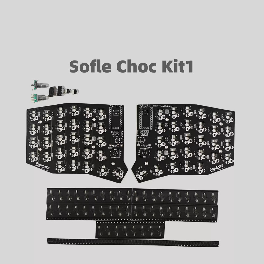 Sofle Choc แยกคีย์บอร์ด Pcb ชุดตําแหน่งคณะกรรมการ MX แยกคีย์บอร์ดชุด QMK PCB ชุดที่กําหนดเองอุปกรณ์เ