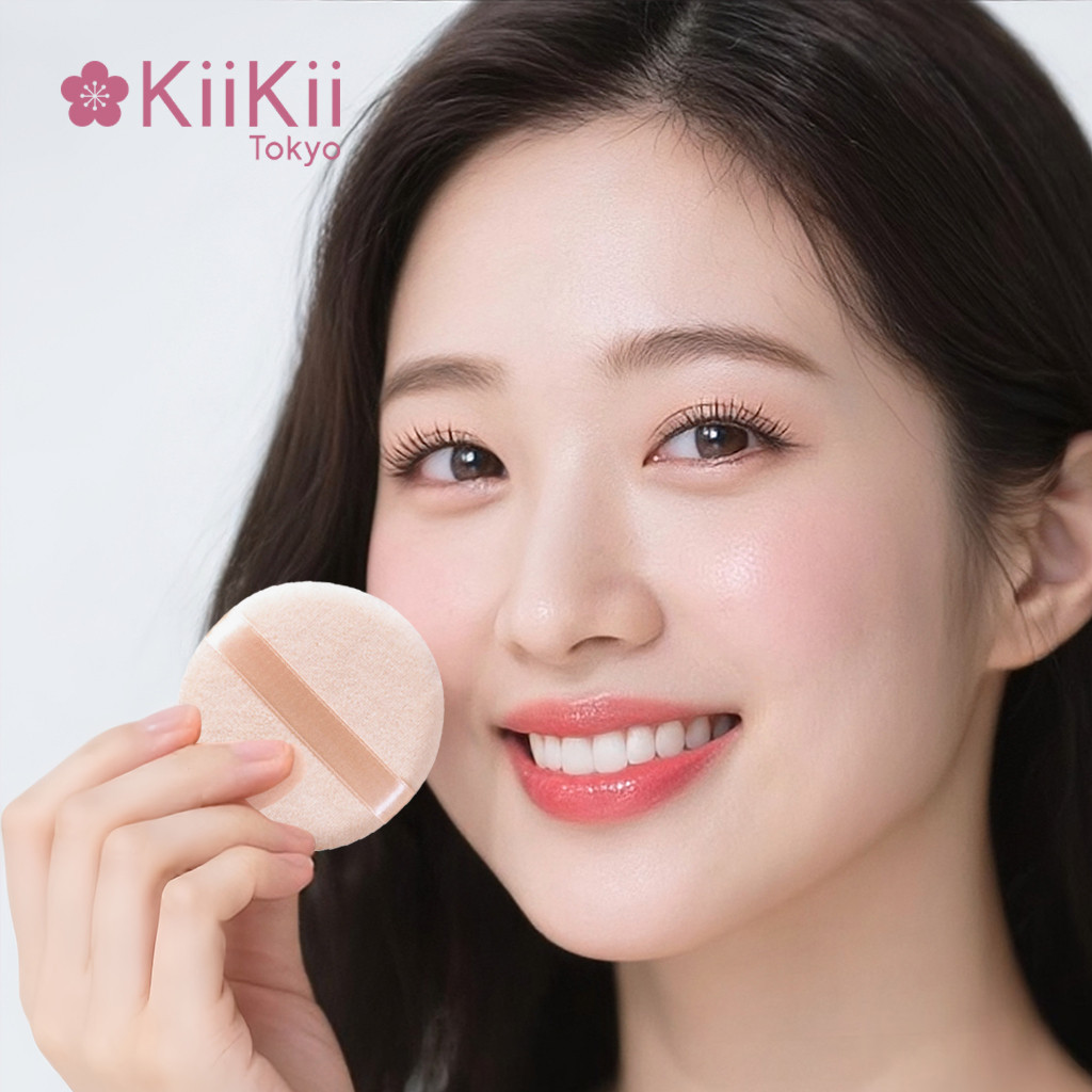 KiiKii Beauty Lab พัฟแป้งฝุ่น พัพแป้งสำรอง พัฟแต่งหน้า พัฟนุ่ม วงกลม หนา 1 ซอง มี 2 ชิ้น - รูปที่ 3