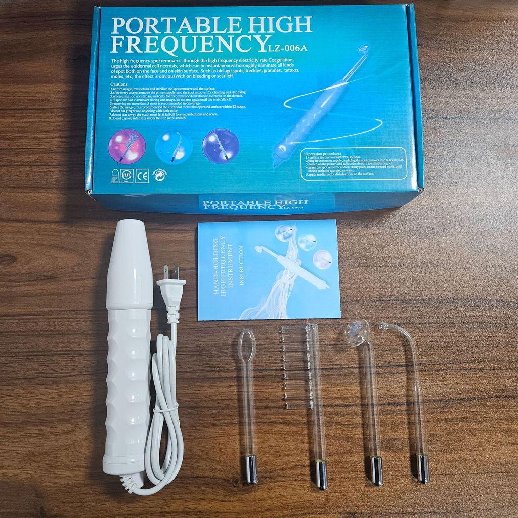 Hot Sale#High Frequency Acne Removal Device Portable High Frequency Electrotherapy Wand Electrothera