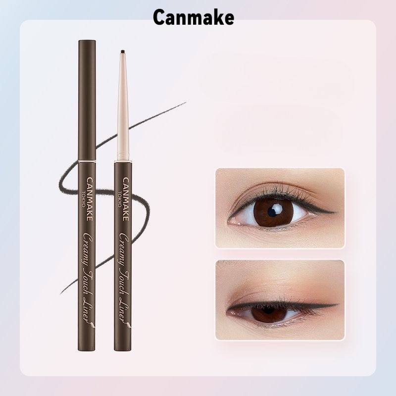 Canmake Eyeliner กันน้ําและกันเหงื่อ Beginner Friendly Colorfast Ultra Fine Eyeliner Gel Pen Eyeline