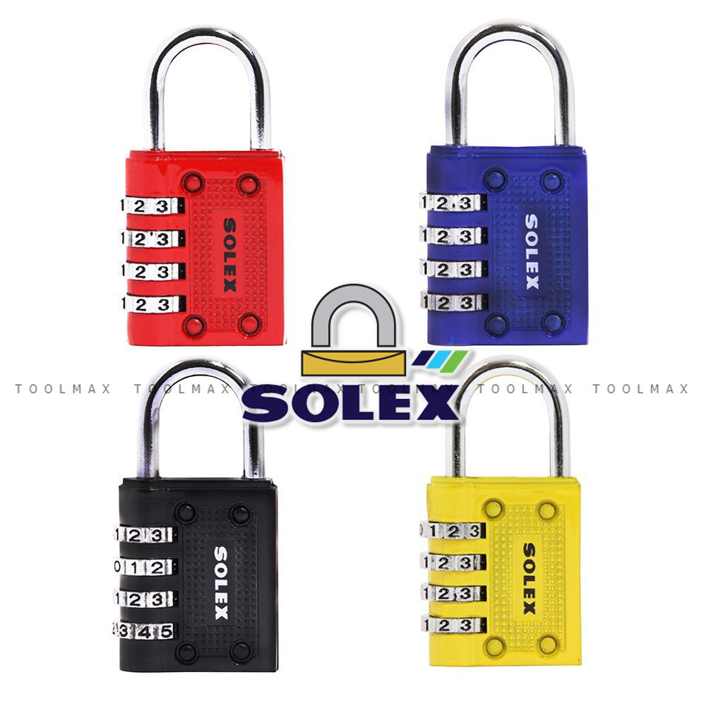 SOLEX COMBINATION LOCK กุญแจ รหัส 4 รหัส  C44 ล็อค ตู้ล็อคเกอร์ ตู้จดหมาย  /  KRUKER  KK6640 กุญแจรห