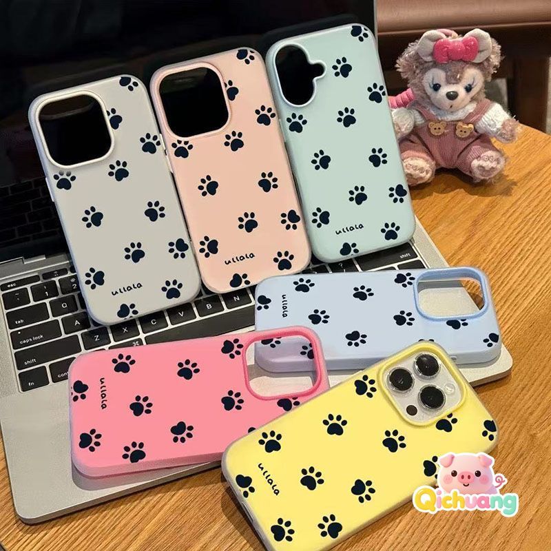 Paw พิมพ์ 2 ใน 1 เคสโทรศัพท์สําหรับ Vivo T4 Pro T4R T4X T3 Ultra Lite T3X T2X T1X T1 V29 Pro V27 Pro