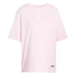 adidas ไลฟ์สไตล์ เสื้อยืดพิมพ์ลาย MINI EMBROIDERY OVERSIZED ผู้หญิง สีชมพู KA5085